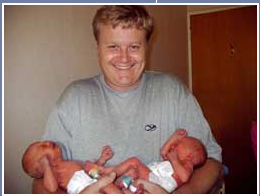 Marsia and Robbie with their Dad