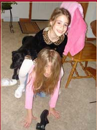 Maria and Sofia playing around
