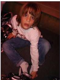 Michael getting ready to skate